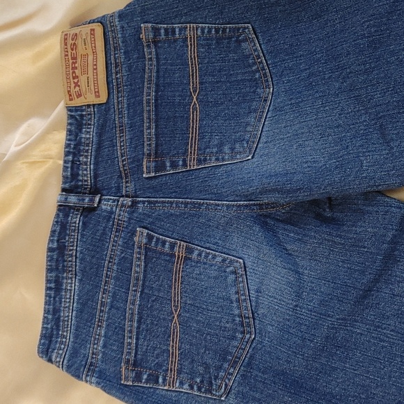 Express Precision Fit blue jeans 5/6 S - Picture 6 of 10